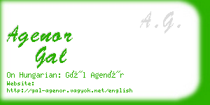 agenor gal business card